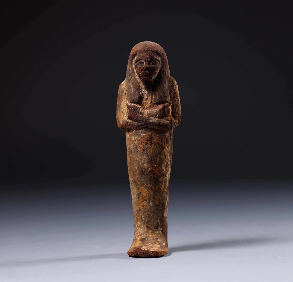 Ancient Egyptian Wood Shabti - 20 cm #1.1