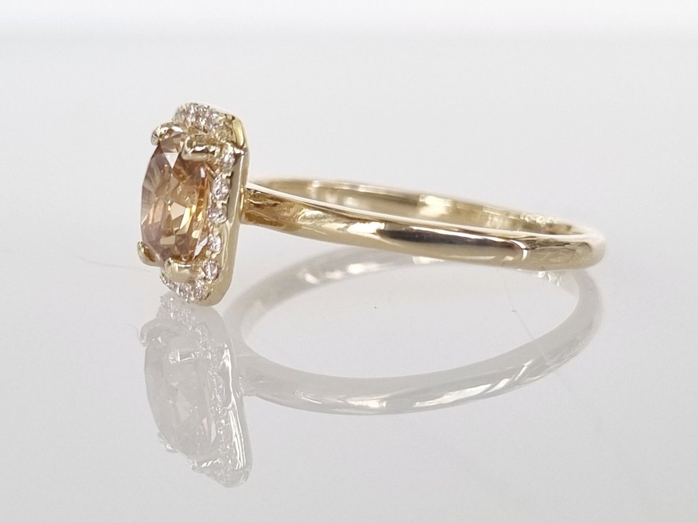 Βραδινό δαχτυλίδι Κίτρινο χρυσό Διαμάντι  (Φυσικό) #2.1