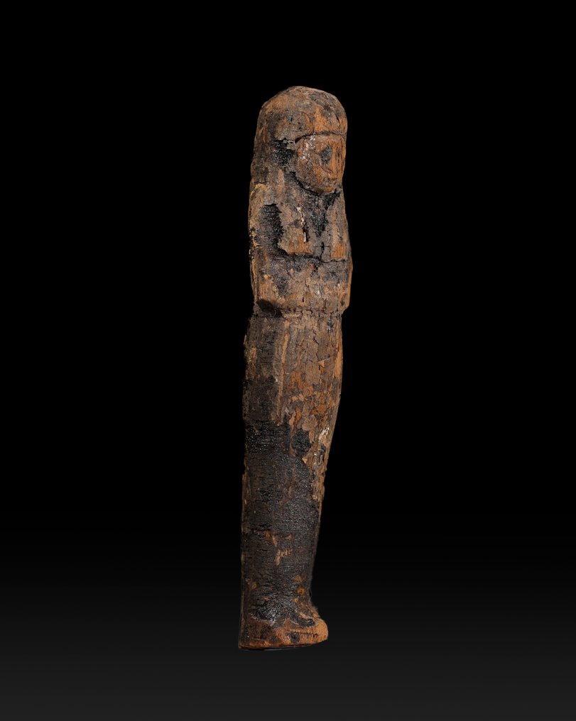 Ancient Egyptian Wood Ushabti - 20.5 cm #2.1