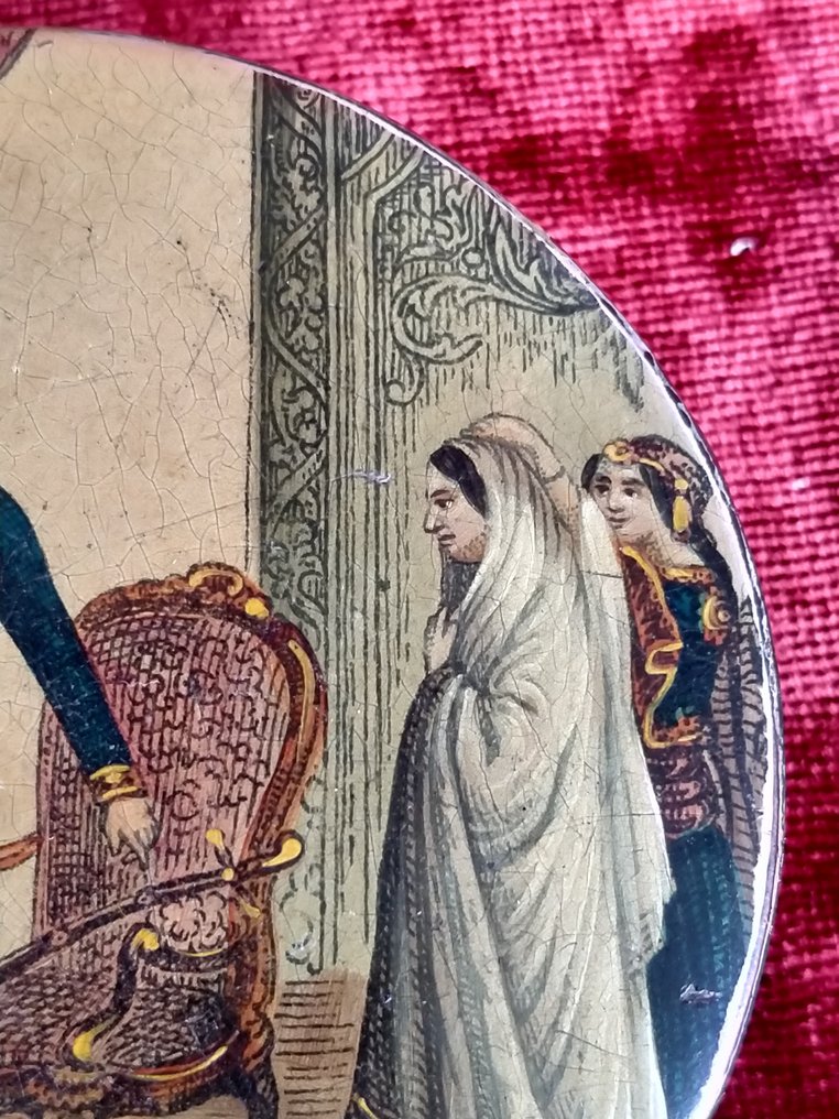 Schnupftabakdose mit Darstellung von Nasser al-Din Schah - Pappmaché - Großbritannien - 19. Jahrhundert #2.1
