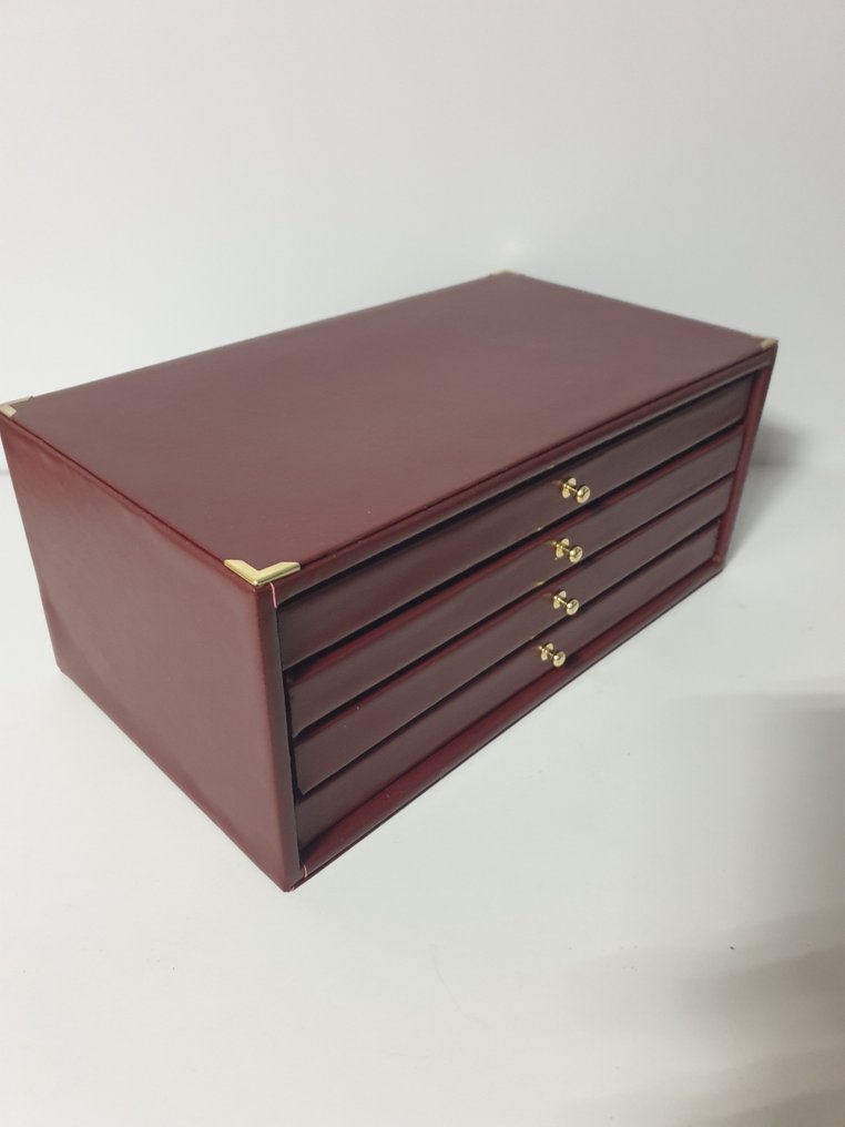 Αξεσουάρ. Burgundy eco-leather coin holders for 72 places (χωρίς τιμή ασφαλείας) #4.3