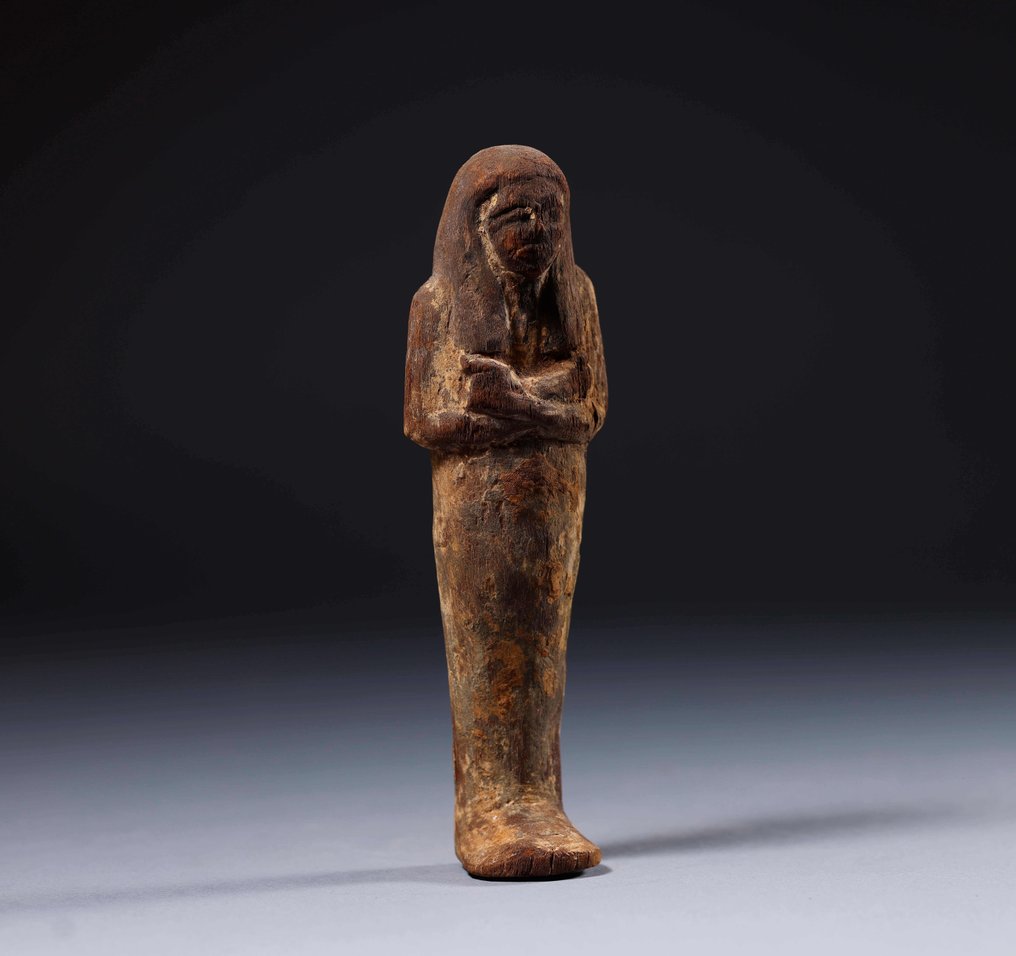 Ancient Egyptian Wood Shabti - 20 cm #3.1
