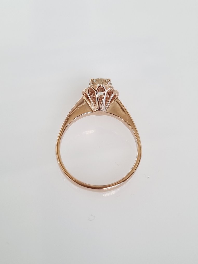 Cocktail ring - 14 kt. Rose gold -  0.71 tw. Diamond  (Natural)  #2.1