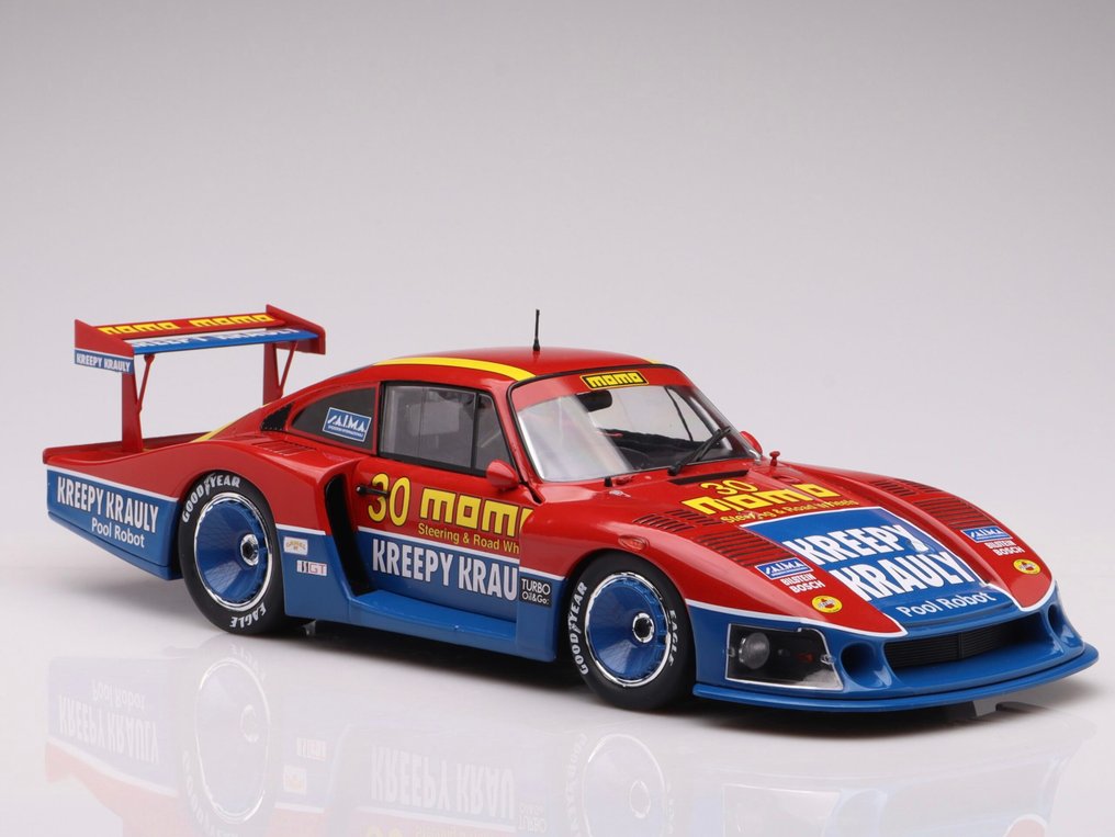 Solido 1:18 - Modellino di auto da corsa - Porsche 935 Mobydick #30 6H Mid Ohio 1983 - Modello in pressofusione con porte apribili #1.0