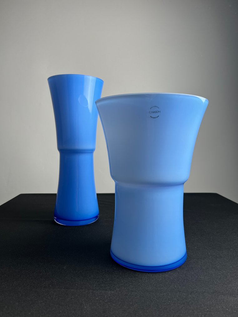 Murano.com - Carlo Nason - Vase - Svasati N64 V26 - Murano glass - Two Murano glass vases #1.0