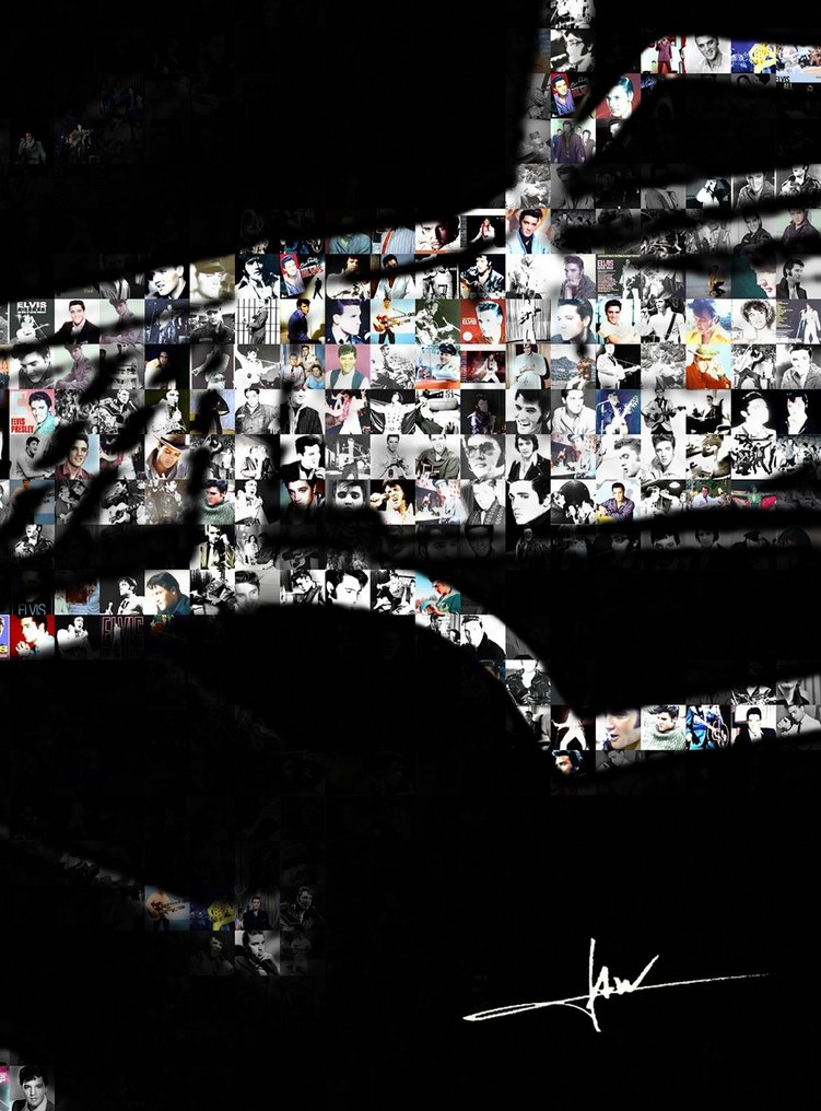 David Law (1967) - Crypto Elvis XIII - Format XL 60x60 #4.3