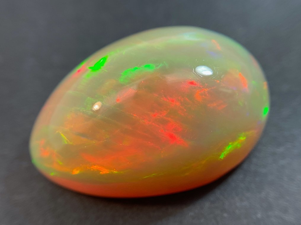 portocaliu maro + joc de culori (viu) Opal de cristal - 8.69 ct #2.1
