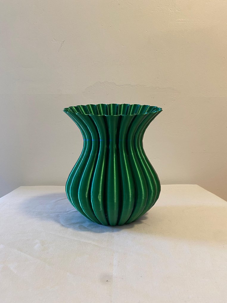 SSP Design - Stjepan Sasa P. - 花瓶 -  三位一体花瓶 70 号  - 丝绸可生物降解聚乳酸 #1.1