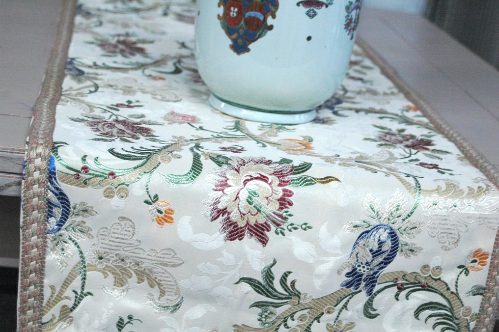 San Leucio 1789 - Giardino 絲綢桌布桌布 - 枱布  - 136 cm - 45 cm #2.1