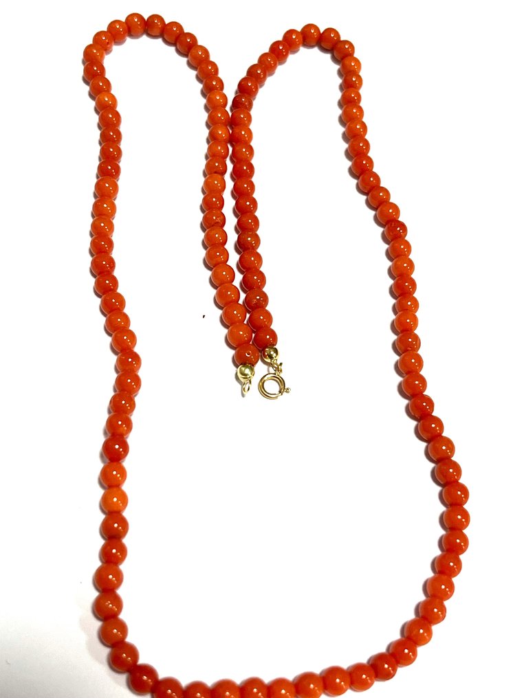 Koraal - 18 karaat - Geel goud - Halsketting #3.2