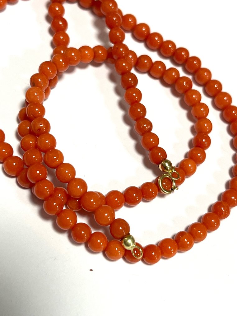 Koraal - 18 karaat - Geel goud - Halsketting #4.3