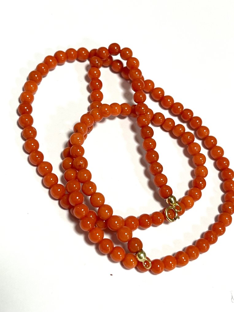 Sem preço de reserva - Colar - 18 K Ouro amarelo Coral #1.0