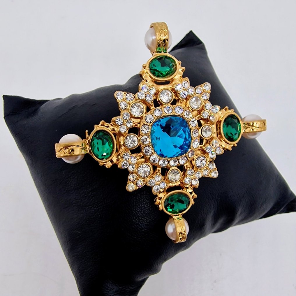 Kenneth Jay Lane - Verguld - Broche - Maltees kruis #1.0