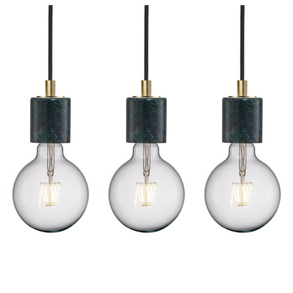 Nordlux - Lámpara colgante (3) - Siv - Mármol verde - Latón, Mármol Verde - 3 piezas - No Rese #1.0