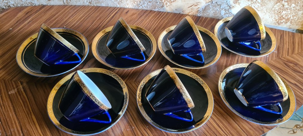 Lomonosov Imperial Porcelain Factory - Csésze és csészealj (14) - Porcelán - Arany tölgylevelek #1.0