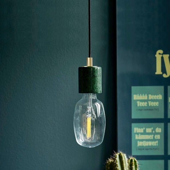 Nordlux - Lámpara colgante (3) - Siv - Mármol verde - Latón, Mármol Verde - 3 piezas - No Rese #1.0