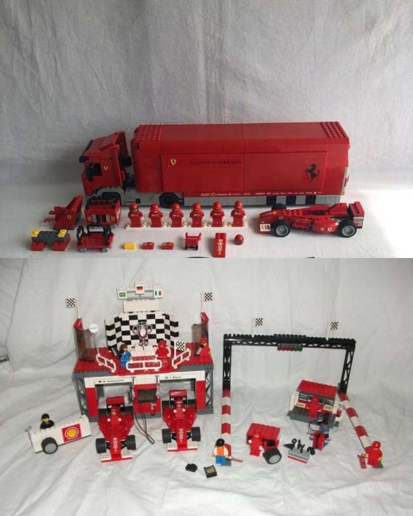 Lego ferrari finish line online