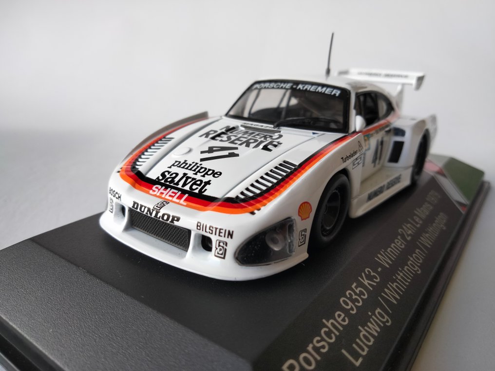 Replicars 1:43 - Modellino di auto da corsa - Porsche 935 K3 #41 - K. Ludwig/D. Whittington/B. Whittington (1979) - Vincitore Le Mans 1979 #1.0