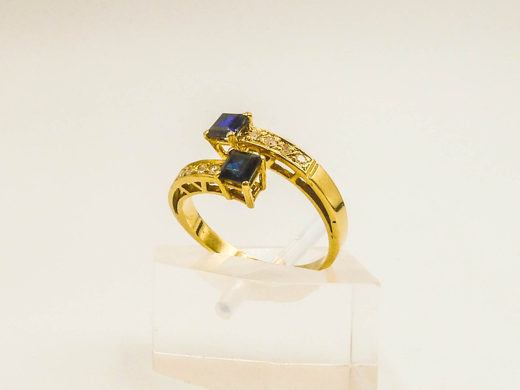 Ring - 18 kt Gelbgold - Diamant #1.0