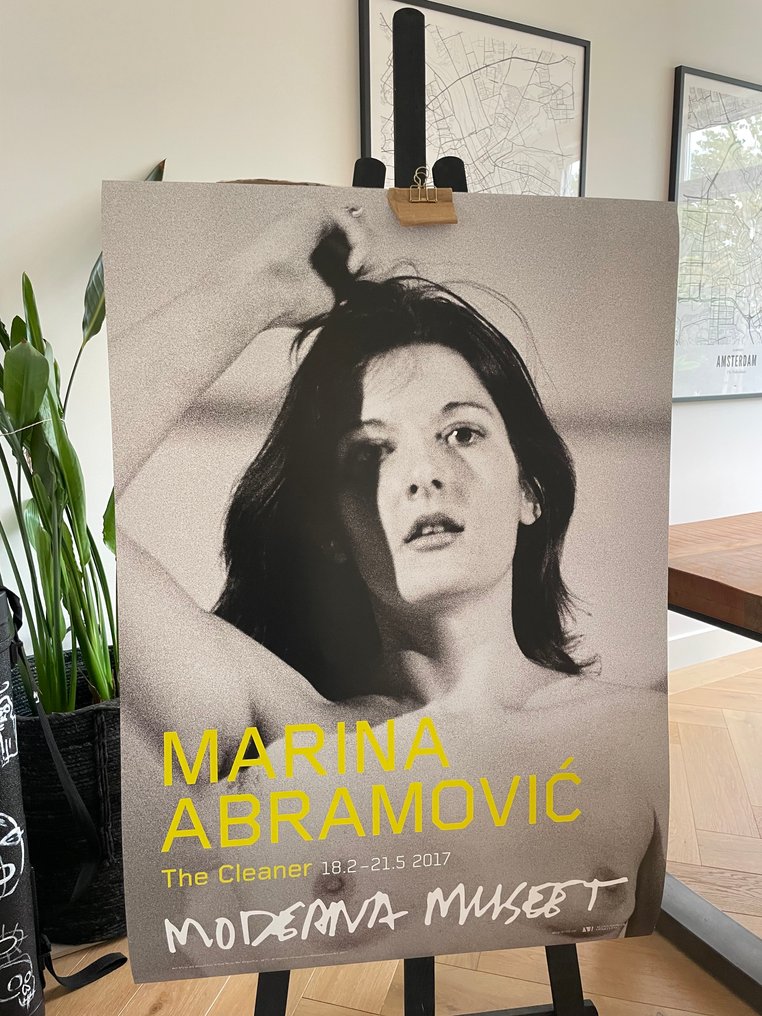 Marina Abramovic - Art Must Be Beautiful, 1975, exibition poster,  copyright Marina Abramovic/Bildupphovsrätt 2017 #1.0