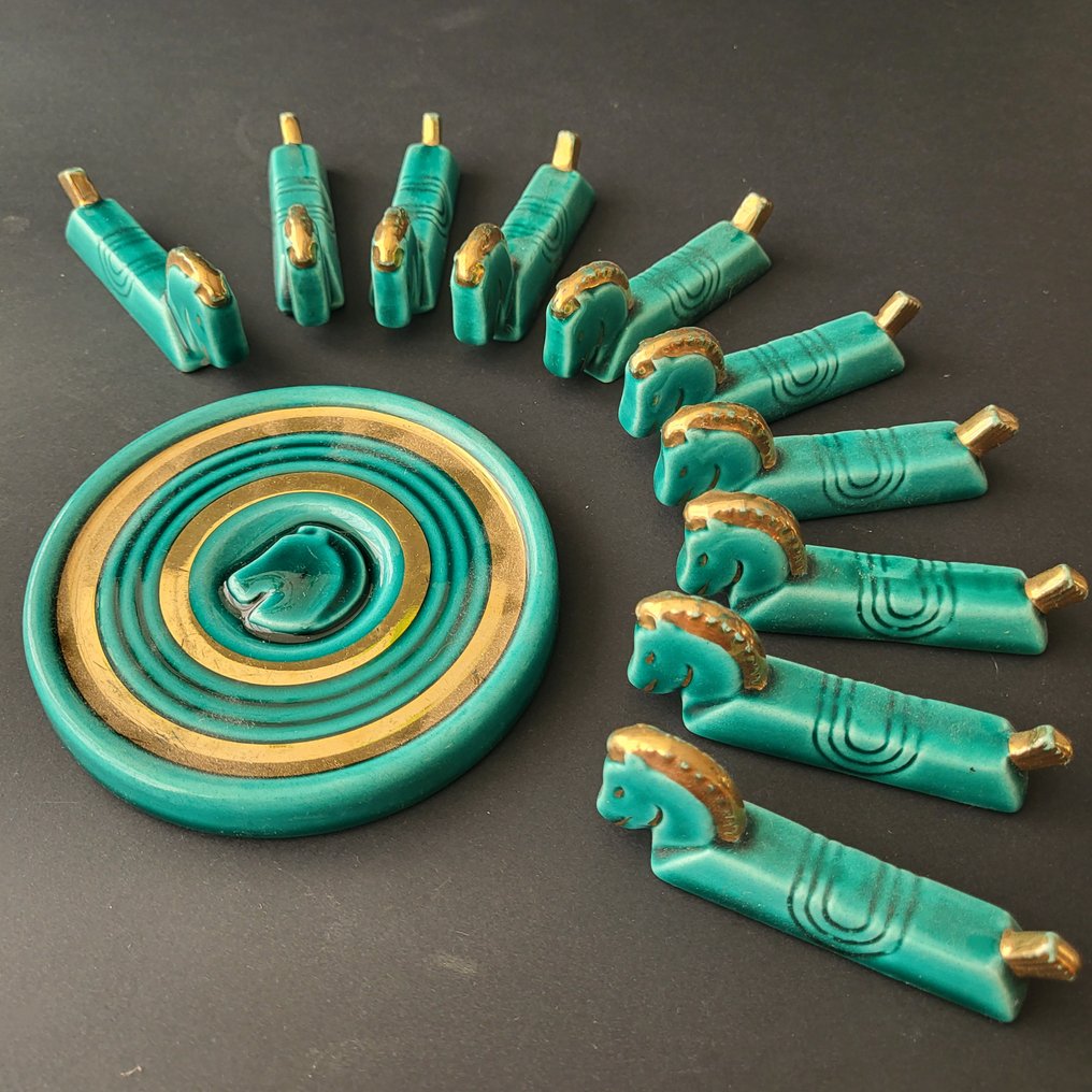 Knife rest (10) - Chevaux - Majolica #1.0