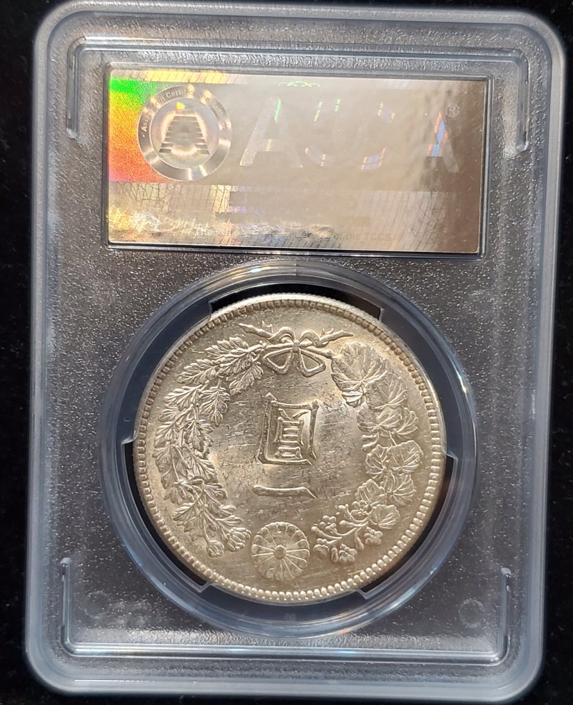 Ιαπωνία. Meiji. 1 Yen year 45(1912) ACCA MS63 #1.0