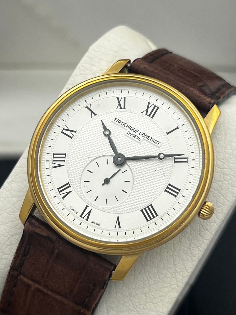 Frederique Constant Senza Prezzo di Riserva Full Set Slimline Vintage 18k Gold Plated FC235X4S25 6 Uomo 2000 2010 Catawiki