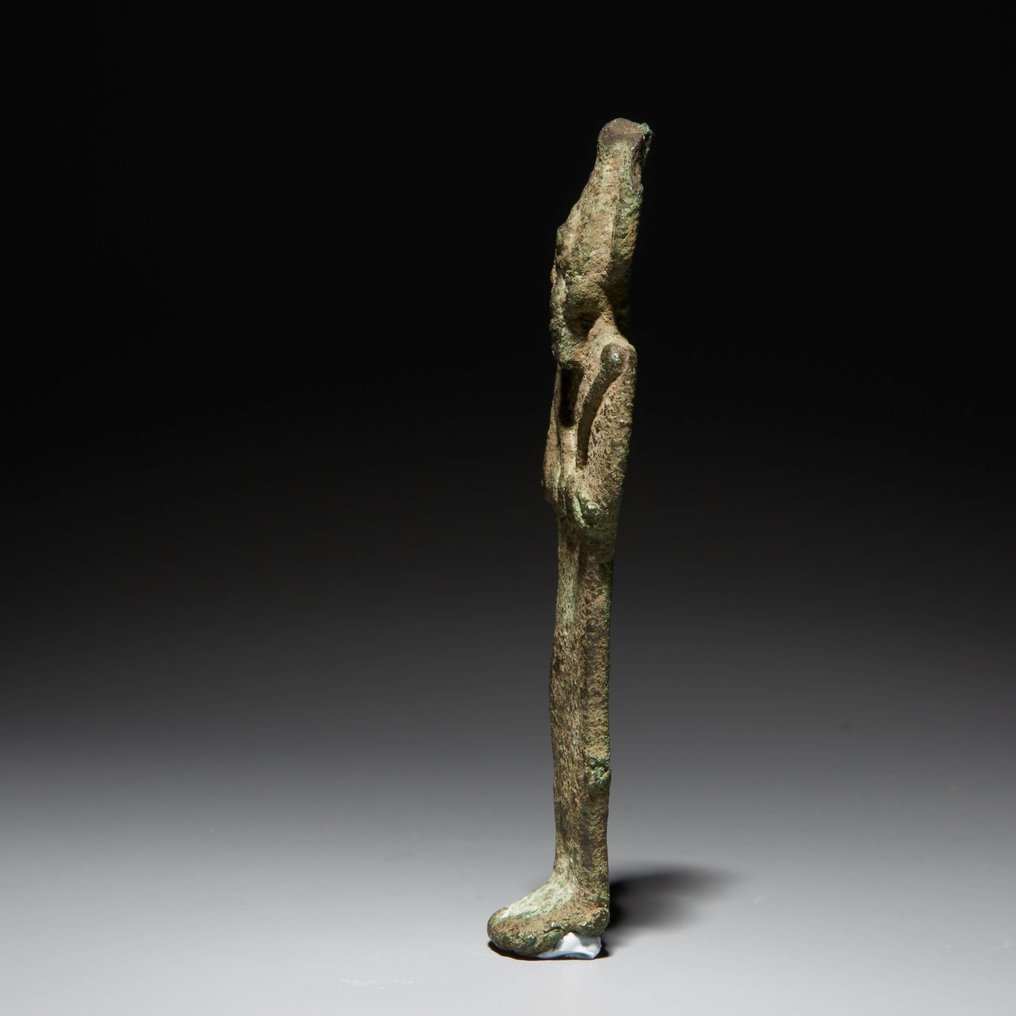 古埃及 青銅色 奥西里斯神。晚期，公元前664年至公元前323年。高9厘米。克莱芒·马西耶（1844-1917）私人收藏。 #4.3