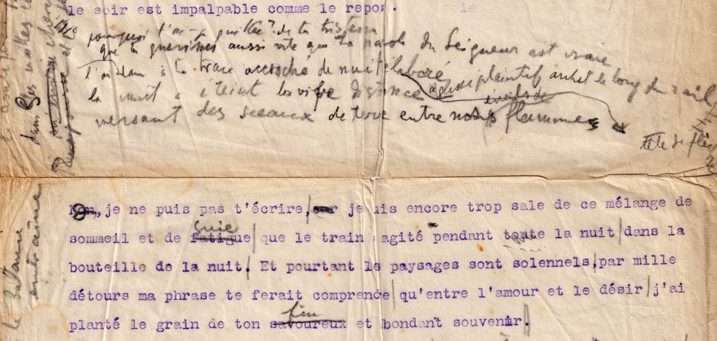 Tristan Tzara - Poeme Bifurcation - 1925 #2.1