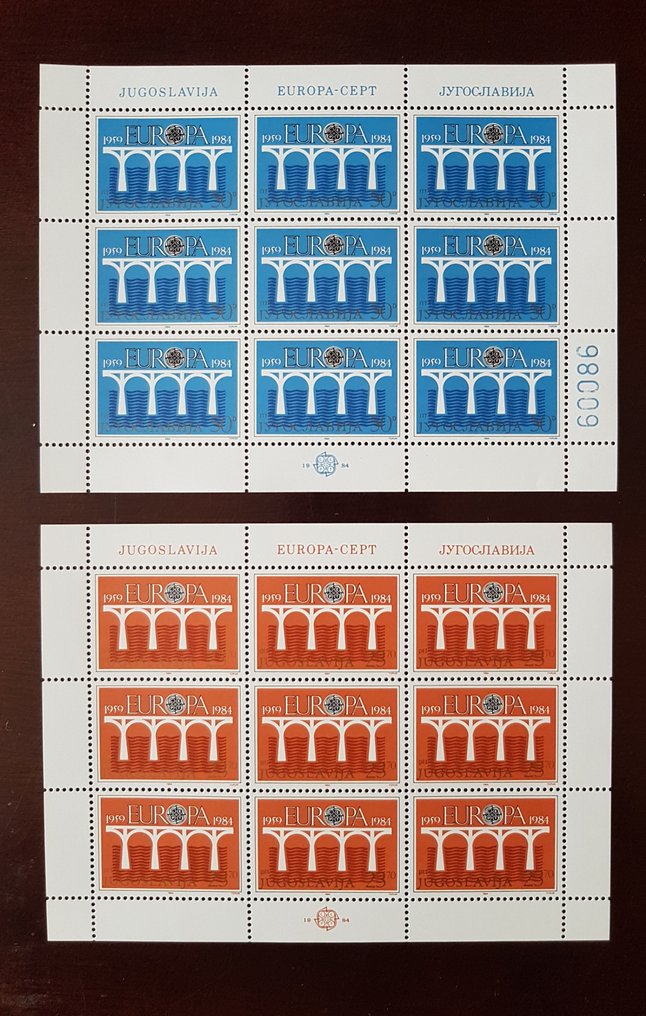 Ευρώπη CEPT  - Γιουγκοσλαβία 150 φύλλα των 9 - 3 ετών το καθένα, 50 τεμάχια - Τιμή καταλόγου: 2.250 ευρώ #1.0