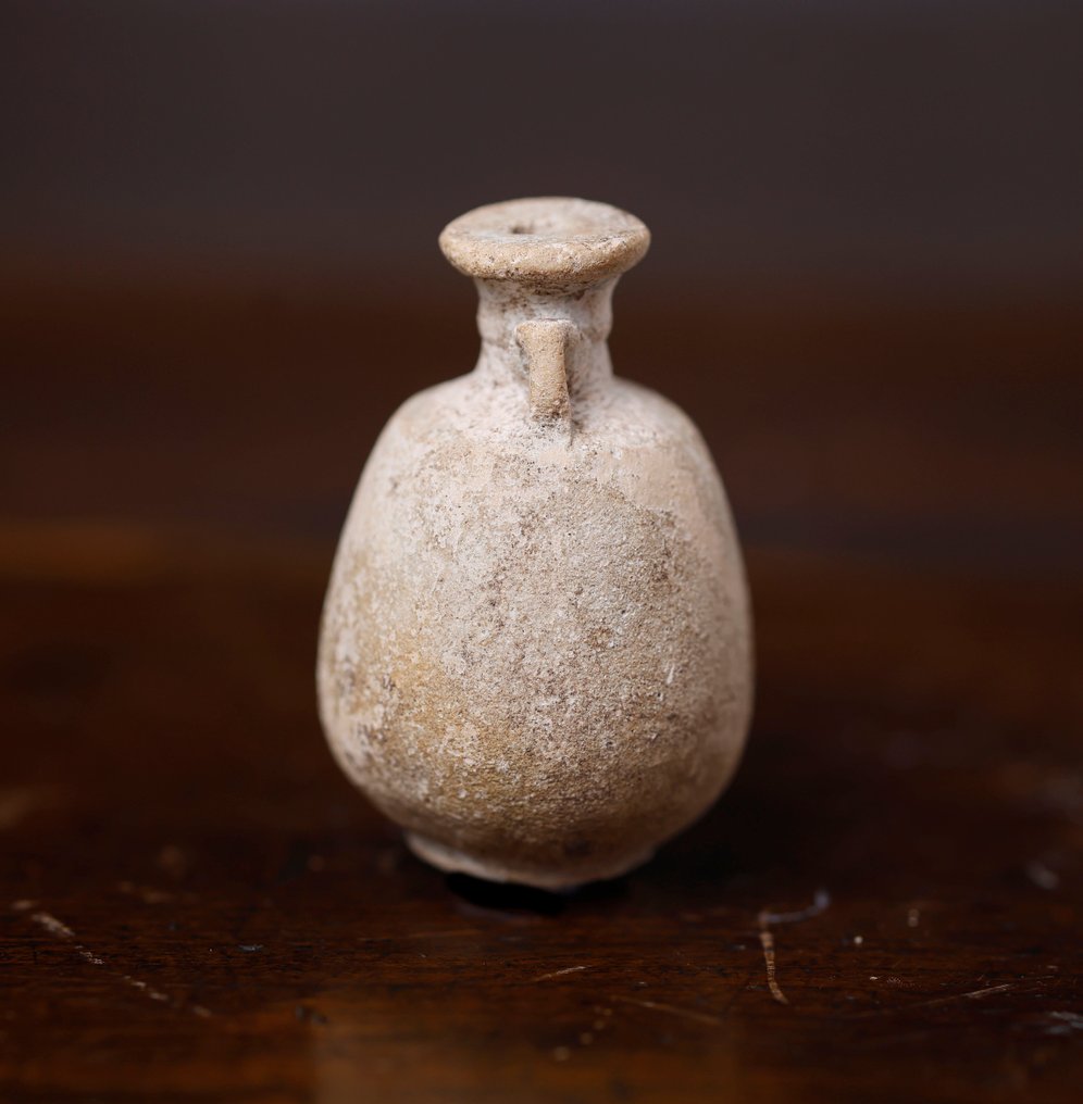 古埃及 新年陶瓷小瓶，饰有贝斯神 - 4.5 cm #3.2