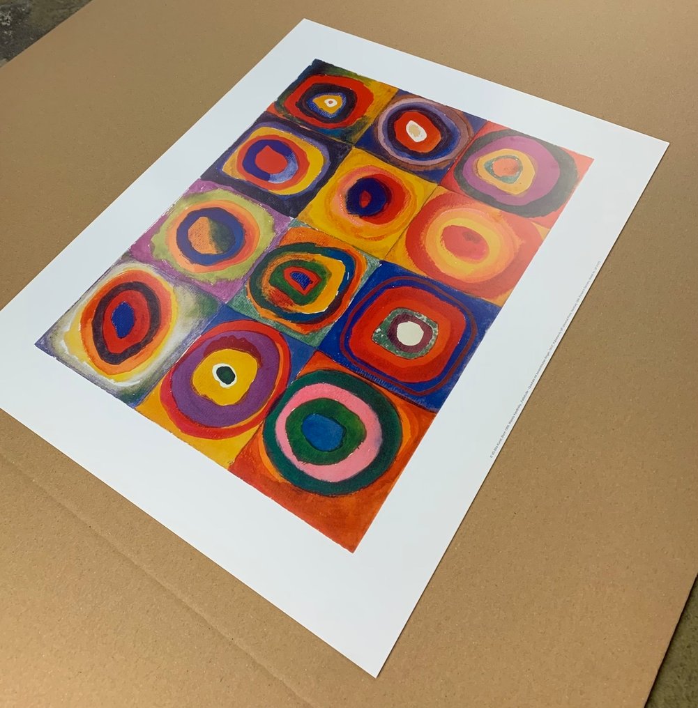 Wassily Kandinsky (1866-1944) - Color Study - Squares with Concentric Rings, 1913 - Artprint - 40 x 50 cm #4.3