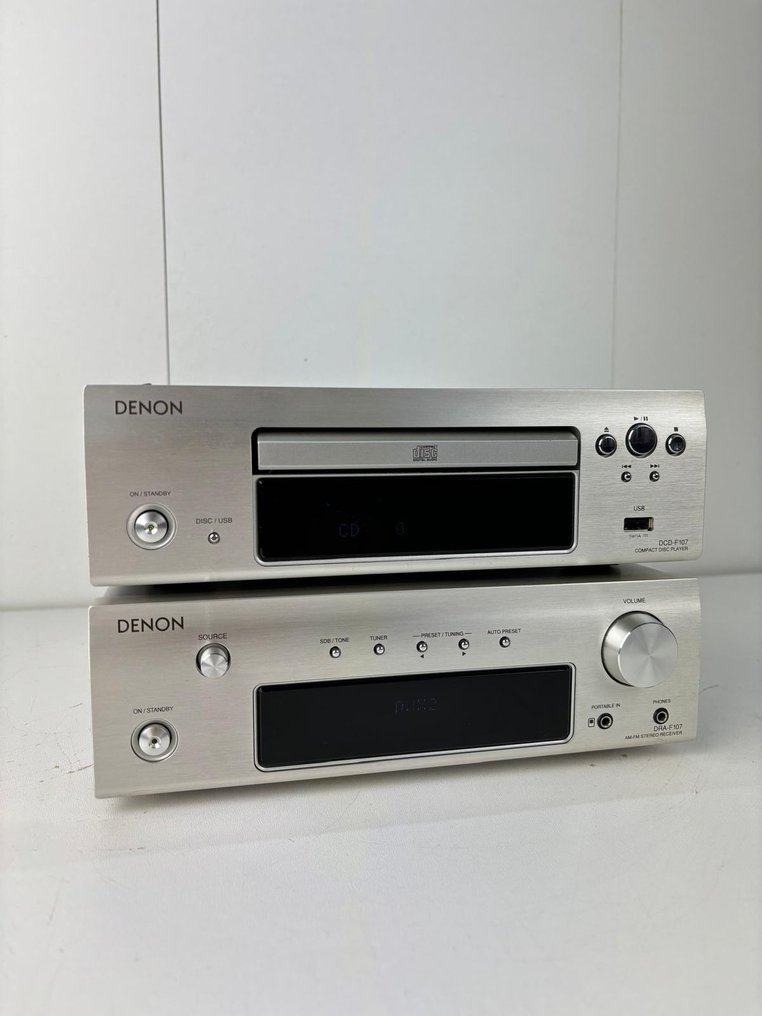 Denon DRAF107 Solid state stereo receiver, DCDF107 CD Player Hifi