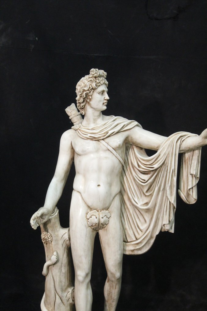 Scultura, Apollo del Belvedere - 82 cm - Marmo #2.1