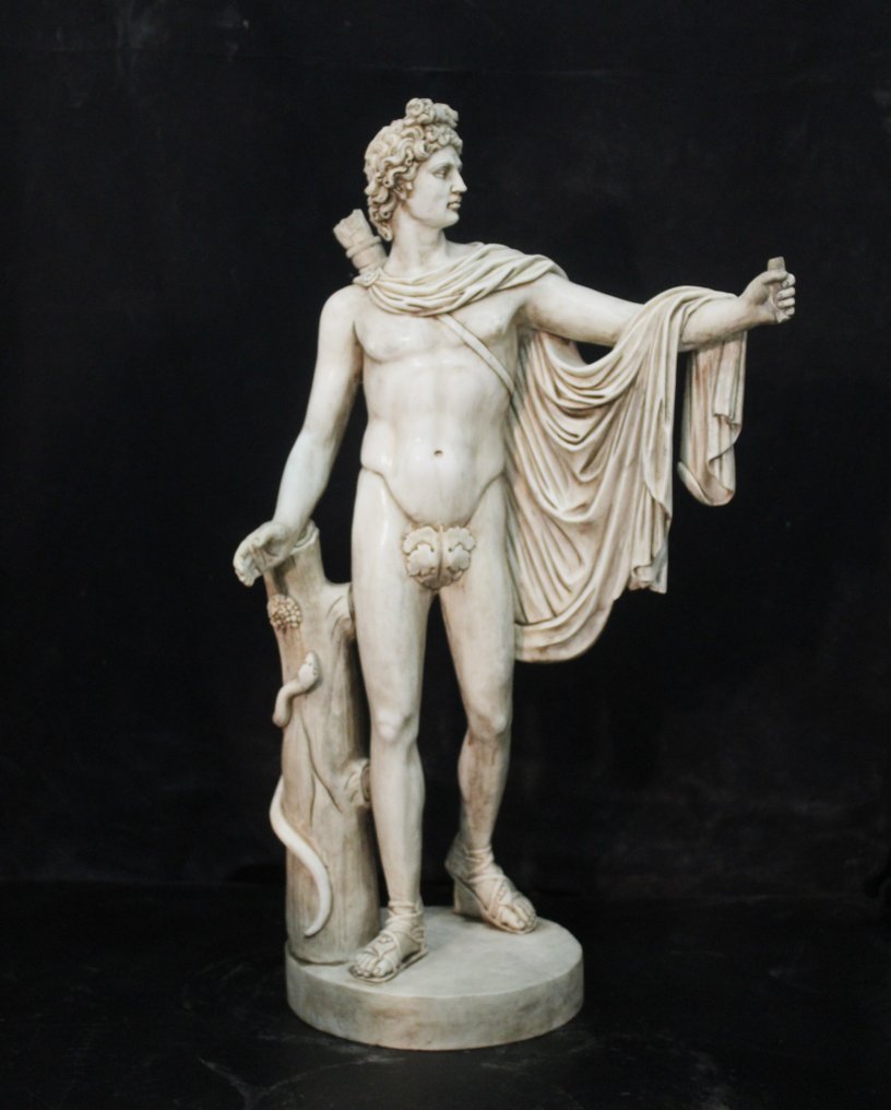 Scultura, Apollo del Belvedere - 82 cm - Marmo #1.0