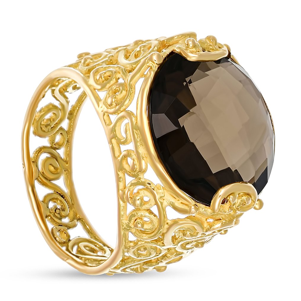 Ring - 18 karat Gull -  15.00ct. tw. Topas #1.0