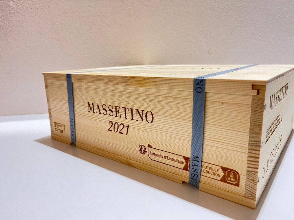 2021 Massetino - Toscana IGT - 3 Flasker (0,75 L) #3.2