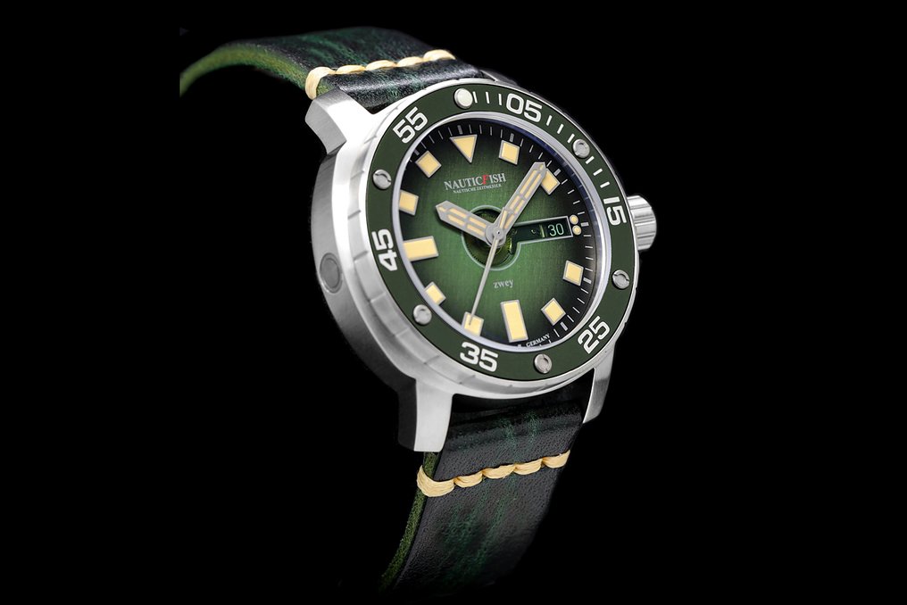 NauticFish - Thûsunt Zwey Gruoni + 1000 Meter waterressistant + Helium Valve + Automatic - Miehet - 2020- #2.1