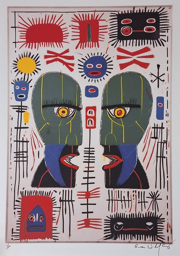 Pink Floyd - Division Bell - Tribute series - Icons Reimagined Jean-Michel Basquiat - by Emma - édition limitée - 2024 #4.3