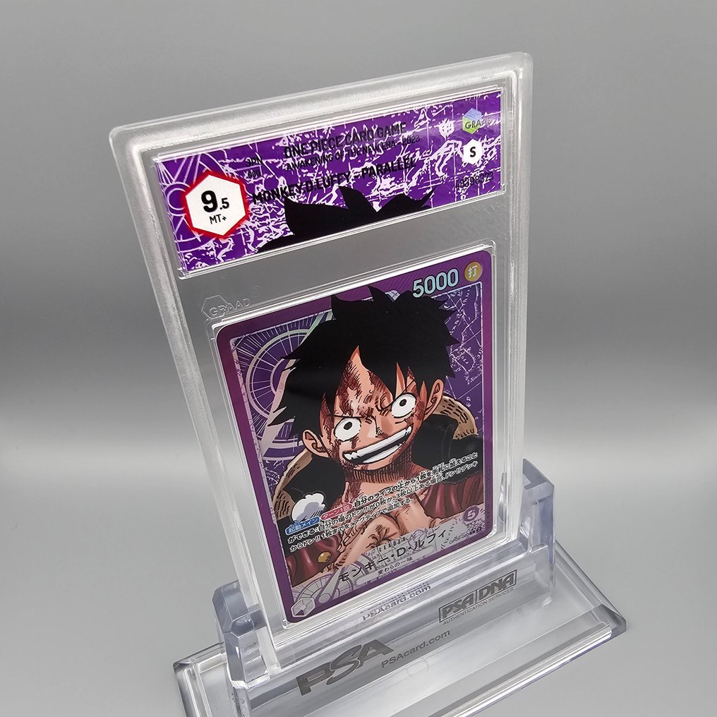 One Piece Graded card - Monkey.D.Luffy (Leader) Parallel OP05-060 L - Graad 9.5 #3.2