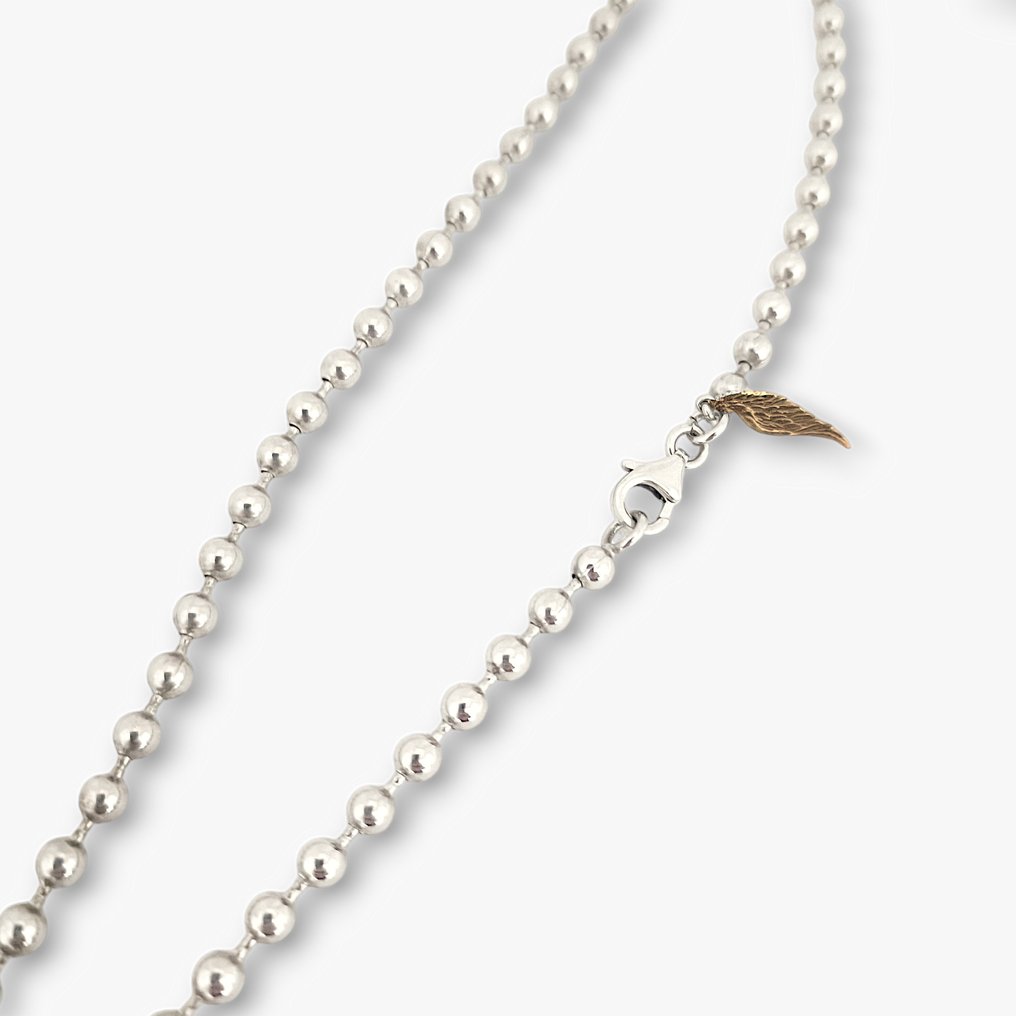 18 ct. - Argint, Aur galben - Colier - Argint și aur de 18 carate #1.0