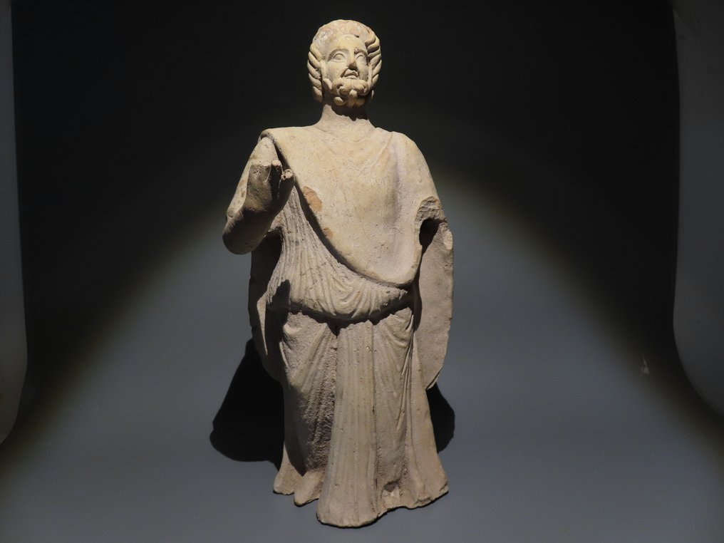 Punic Terracotta 神祇雕塑。公元前3至2世纪。高47厘米。TL测试。 #2.1