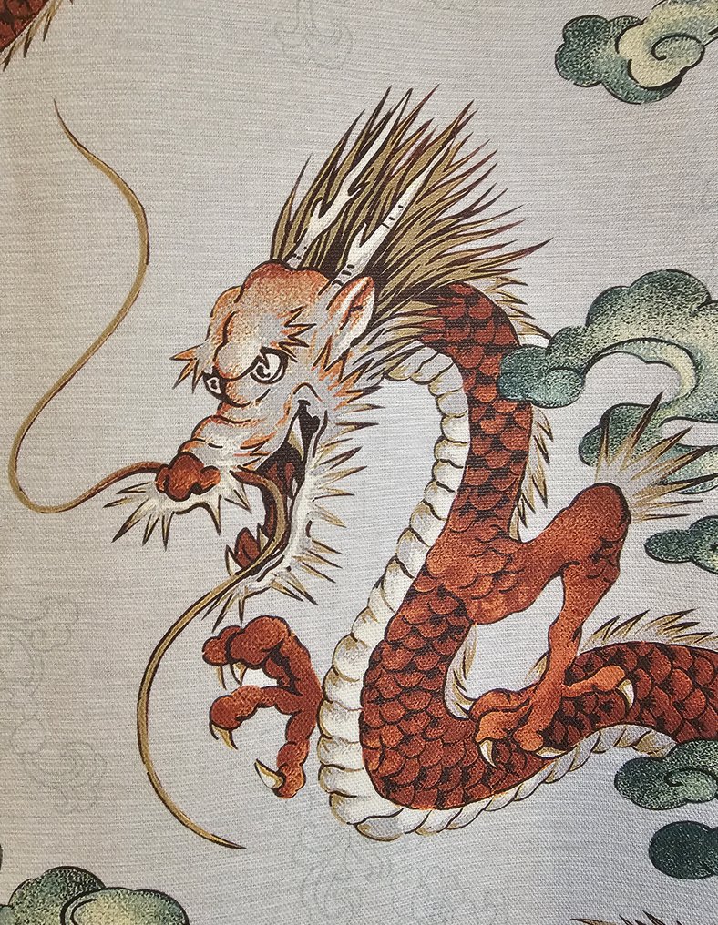 300x280cm! TESSUTO Originale Art Dèco Orientale - Drage Design - Tekstil  - 300 cm - 280 cm #4.3