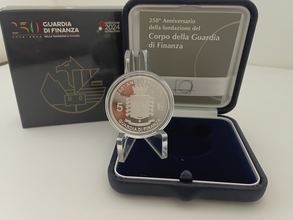 意大利. 5 Euro 2024 "Guardia di Finanza" Proof  (没有保留价) #2.1