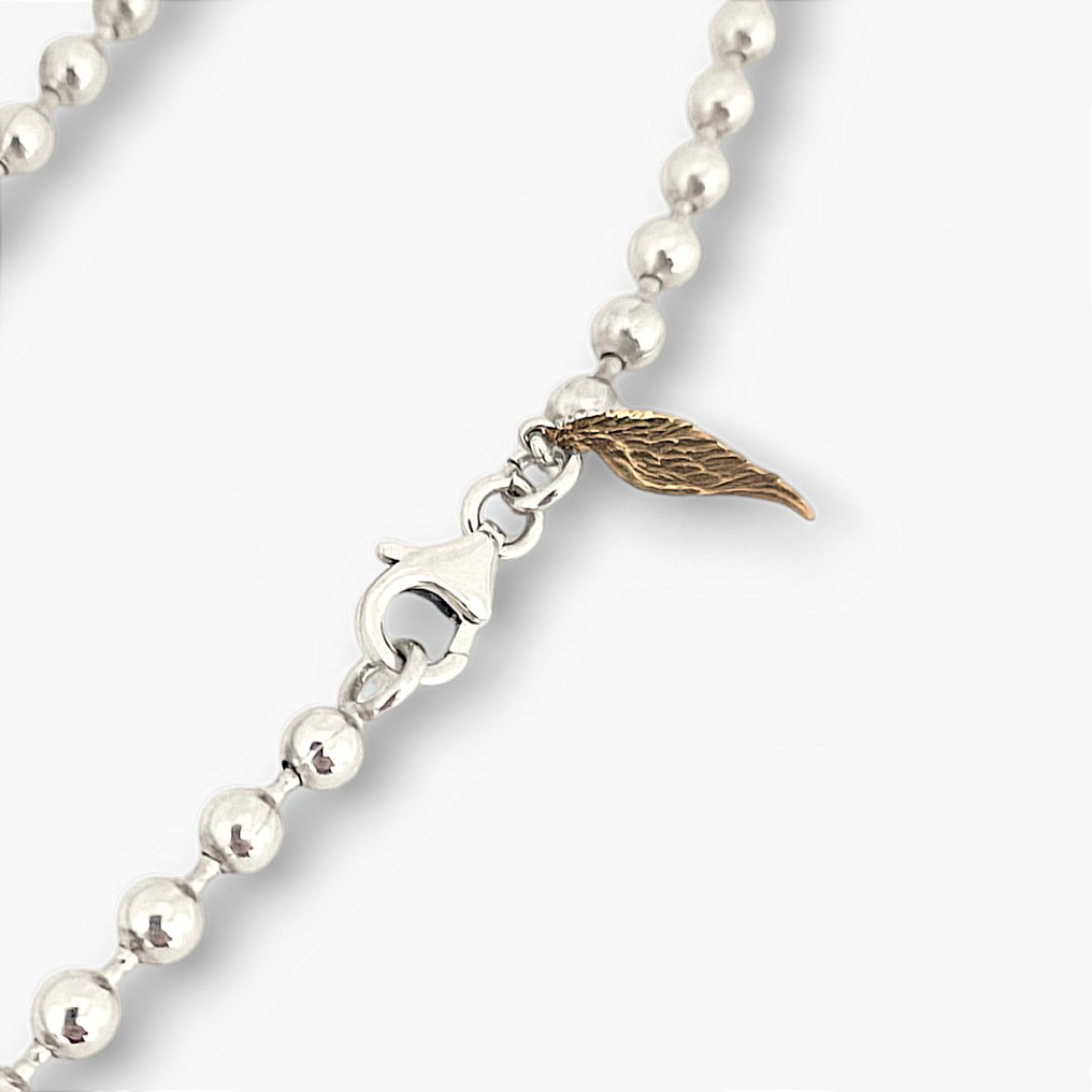 18 ct. - Argint, Aur galben - Colier - Argint și aur de 18 carate #2.1