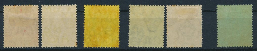 尼日利亚 1914 - 乔治国王，1 便士 - 10 先令 - Stanley Gibbons ex No. 2-11 #1.0