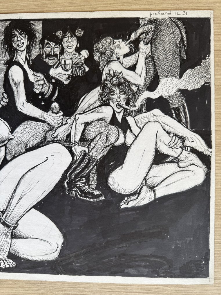 Pichard, Georges - 1 Original drawing - Paulette - Pages de garde #2.1