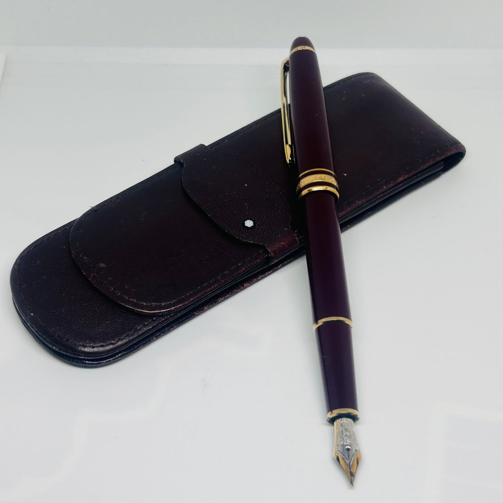 Montblanc Meisterstuck n 144 Nib 14 kt Red Roller ball pen auction online Catawiki