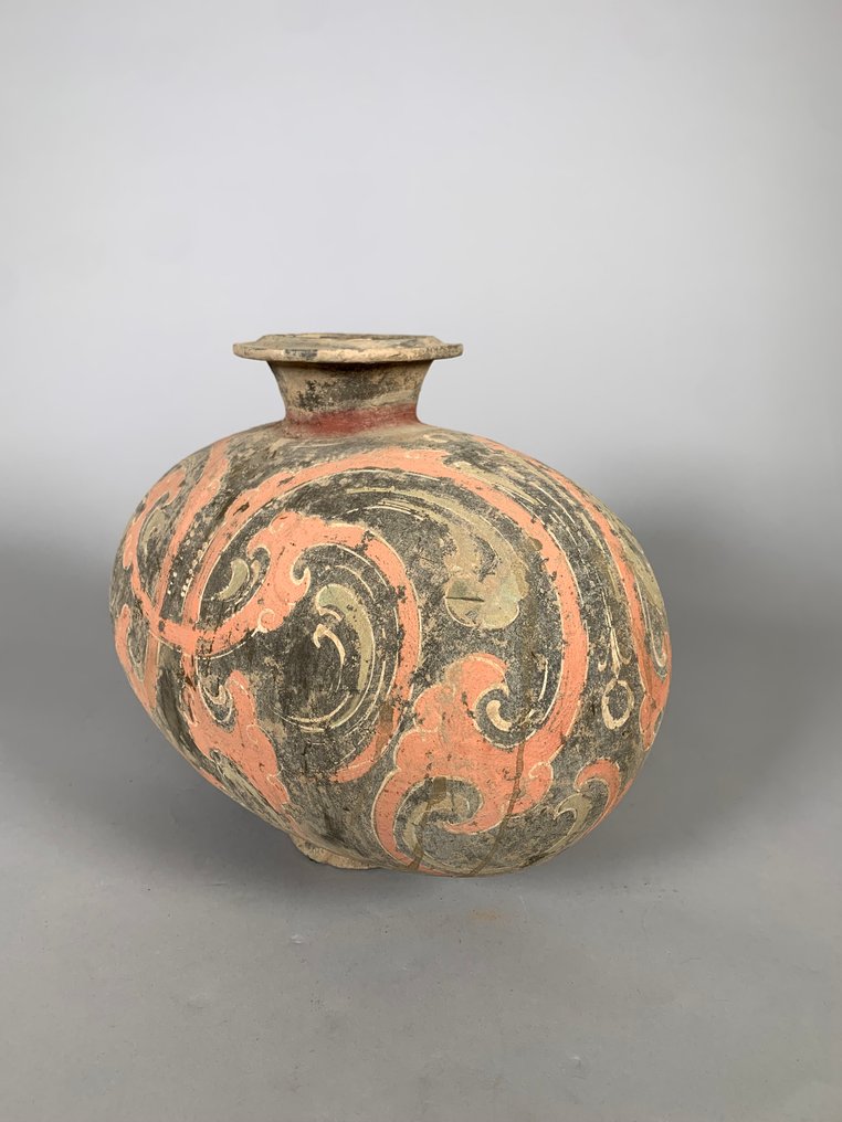 中国古代，汉朝 Terracotta ‘HU’ - 汉朝的花瓶 - 30 cm #3.2