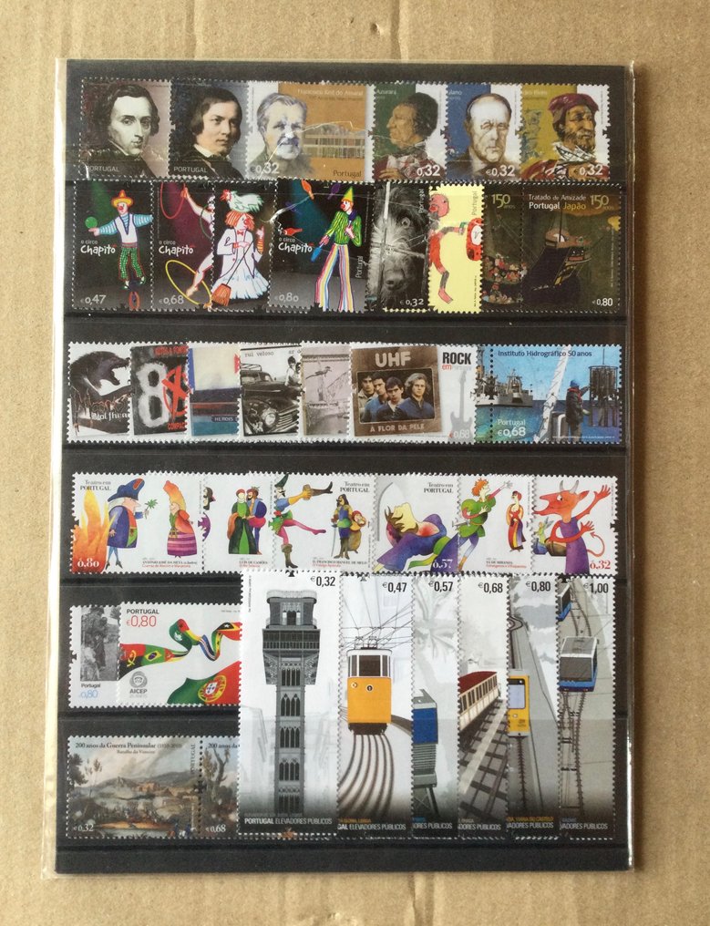 Portugal 2010 - Portuguese stamps, full year 2010 with a block - CTT selos de Portugal #4.3